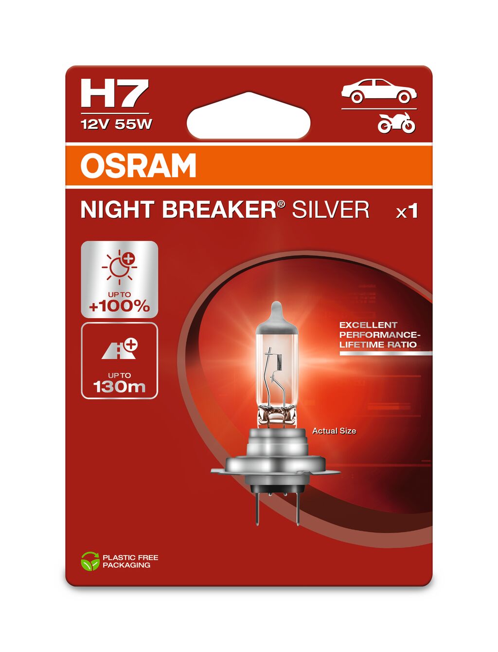 OSRAM NIGHT BREAKER SILVER H7 12V BLI1 ECO